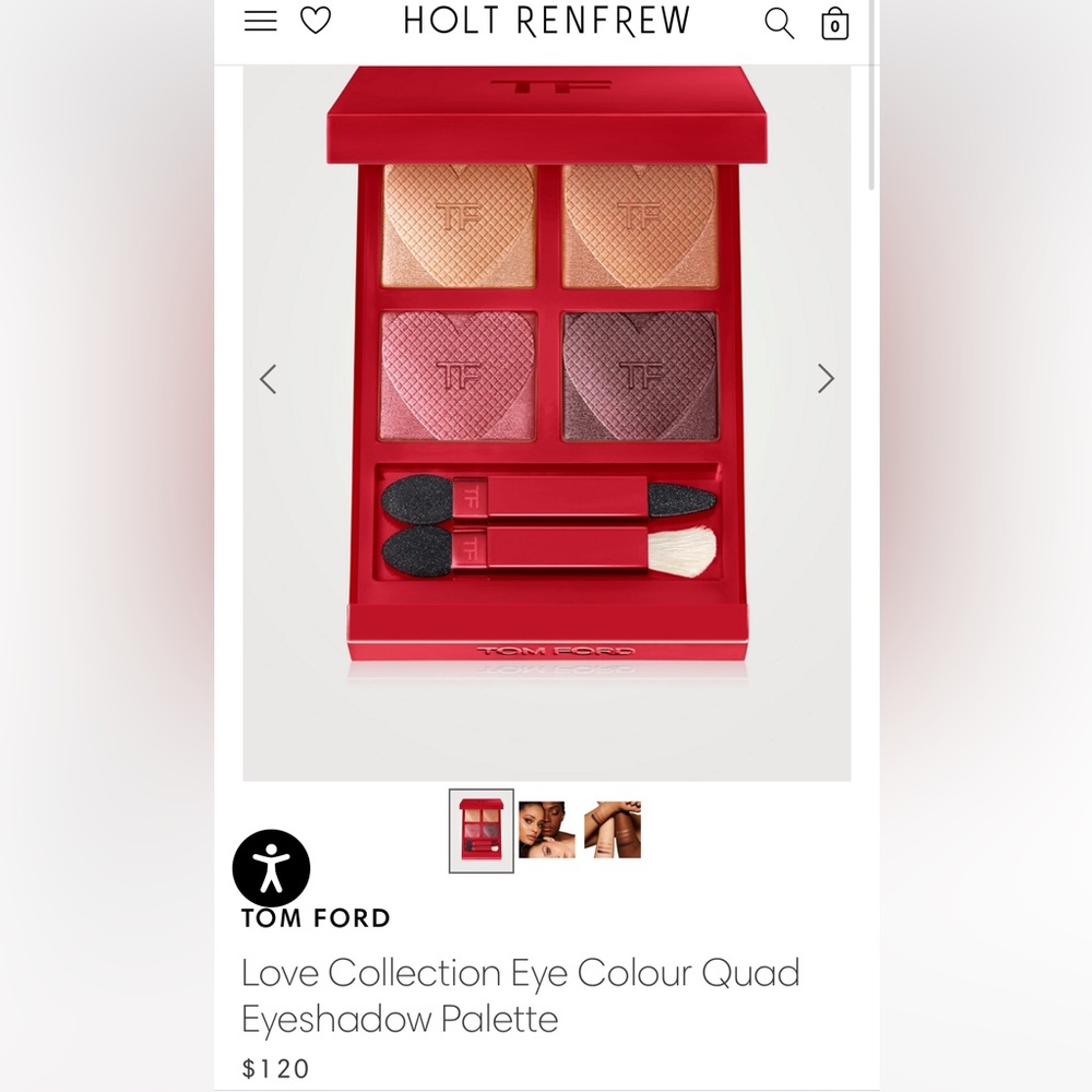 TOM FORD Love Collection Eye Colour Quad Eyeshadow Palette （04 Honey Moon）